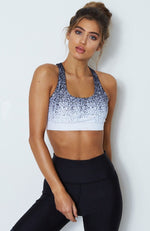 Eden Multi Strap Sports Bra Midnight Ombre