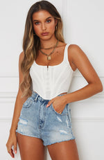 Bad Gal Bustier White