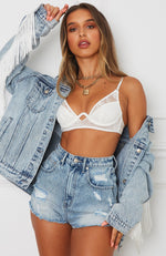 Summer Nights Denim Jacket Washed Blue Denim