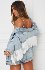 Summer Nights Denim Jacket Washed Blue Denim