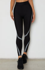 Switched On Panel Leggings Black