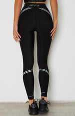 Switched On Panel Leggings Black