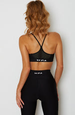 Fair Play Mesh Sports Bra Black