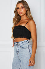 Elevate Crop Black