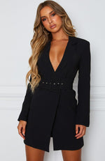 Join The Club Blazer Dress Black