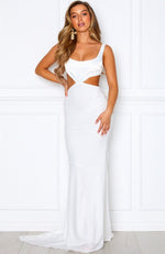 On A Roll Maxi Dress White