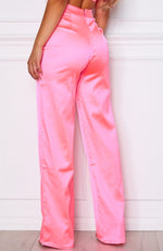 Less Talk Pants Neon Pink