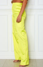 Less Talk Pants Neon Yellow