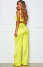 Less Talk Pants Neon Yellow