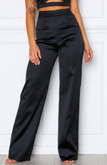 Less Talk Pants Black