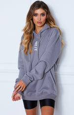 All In Oversized Hoodie Charcoal