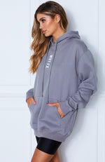 All In Oversized Hoodie Charcoal