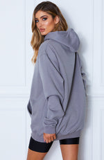 All In Oversized Hoodie Charcoal