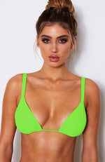 Santa Monica Bikini Top Neon Green