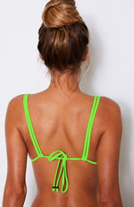 Santa Monica Bikini Top Neon Green