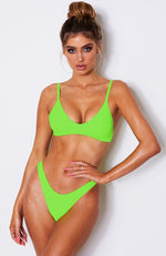 L'Escala Bikini Top Neon Green