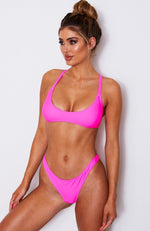 Isla Bikini Top Neon Pink