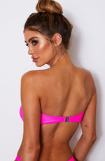 Kiki Bikini Top Neon Pink