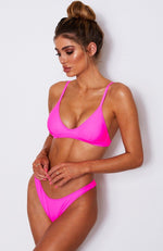 L'Escala Bikini Top Neon Pink