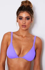 Santa Monica Bikini Top Violet