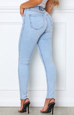 Cry Me A River Skinny Jeans Powder Blue