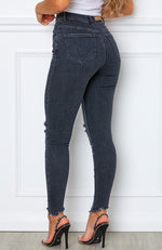 Toxic Skinny Jeans Acid Black