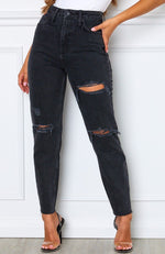 Love Stoned Boyfriend Jeans Vintage Black