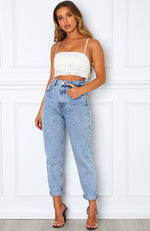 Rock Your Body Boyfriend Jeans Mid Blue