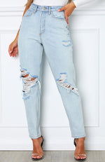 Piece Of Me Boyfriend Jeans Light Blue