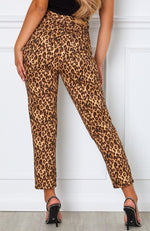 Drive Me Crazy Cropped Jeans Leopard