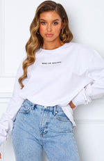 Double Take Long Sleeve Tee White