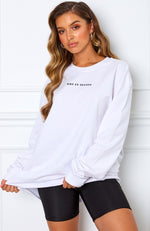 Double Take Long Sleeve Tee White