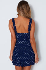 Feelin' Fine Dress Spot On Navy