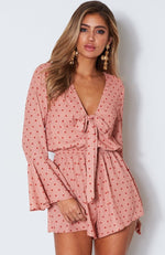 Dream Of Me Playsuit Spot On Peach