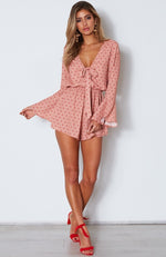 Dream Of Me Playsuit Spot On Peach