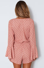 Dream Of Me Playsuit Spot On Peach