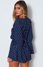 Dream Of Me Playsuit Spot On Navy