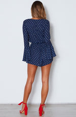 Dream Of Me Playsuit Spot On Navy