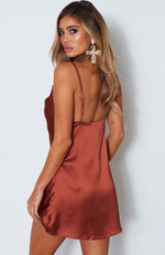 Invite Only Mini Dress Rust