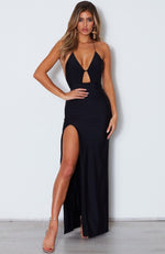 Take Me Back Maxi Dress Black