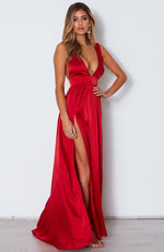 Time Is Up Maxi Dress Red