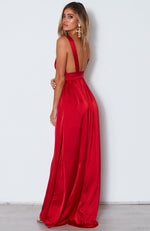 Time Is Up Maxi Dress Red