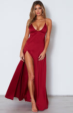 Run Free Maxi Dress Wine