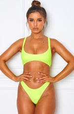 Isla Bikini Top Neon Yellow