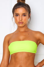 Kiki Bikini Top Neon Yellow