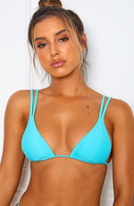 Santa Monica Bikini Top Aqua