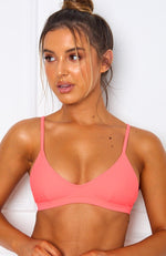 L'Escala Bikini Top Neon Peach