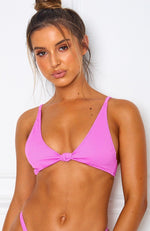 Hacienda Bikini Top Orchid Rib