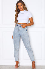 Down To Basics Crop White