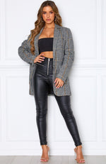 On The Rise Boyfriend Blazer Check Print